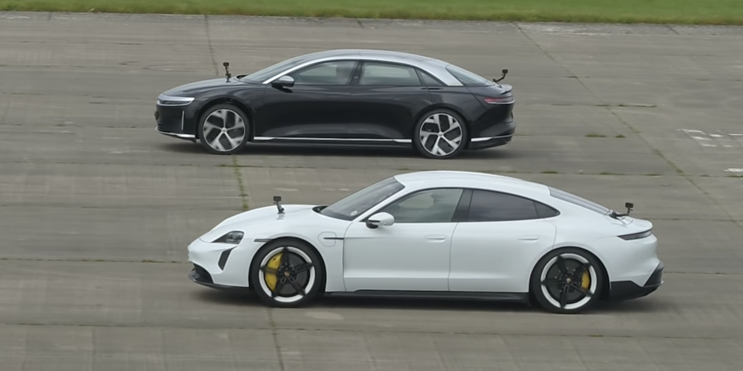 The Porsche Taycan's Clever Two-Speed Gearbox Proves Drag Race Launches Aren't All About Power