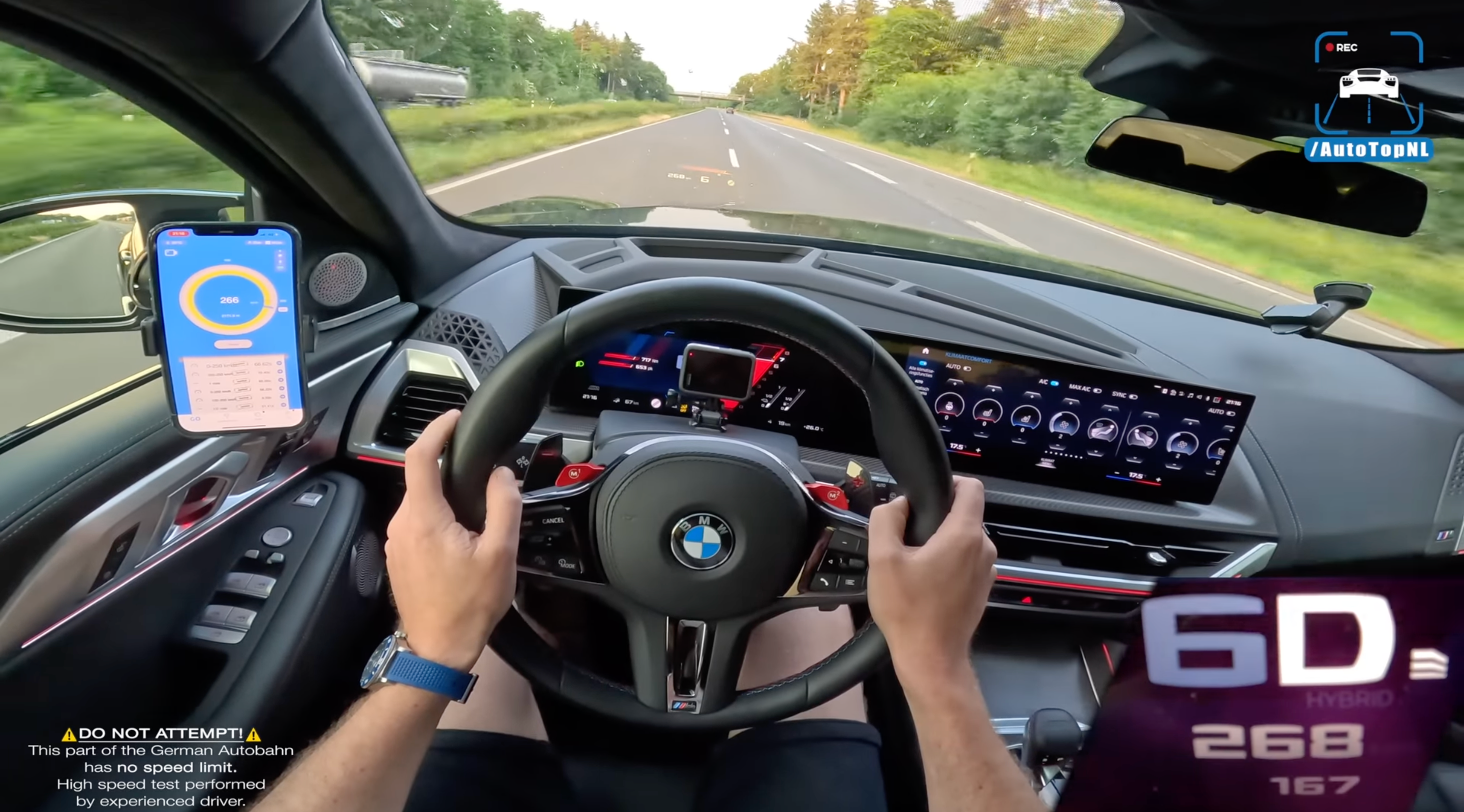 Watch the BMW XM Hit Its Top Speed on the Autobahn