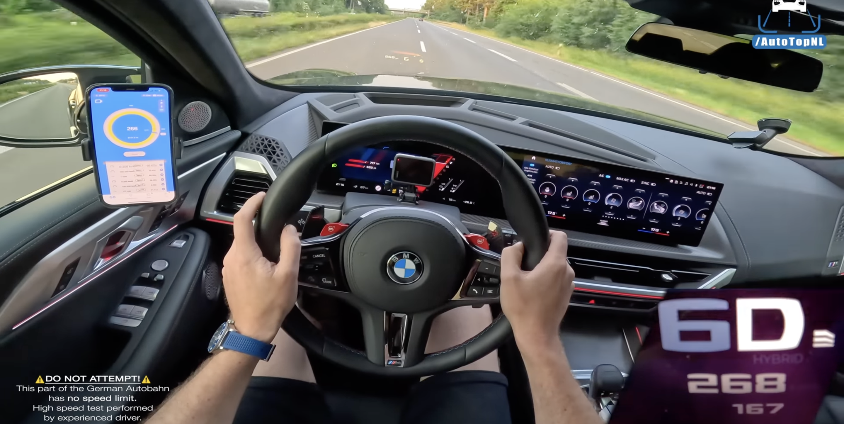 Watch the BMW XM Hit Its Top Speed on the Autobahn