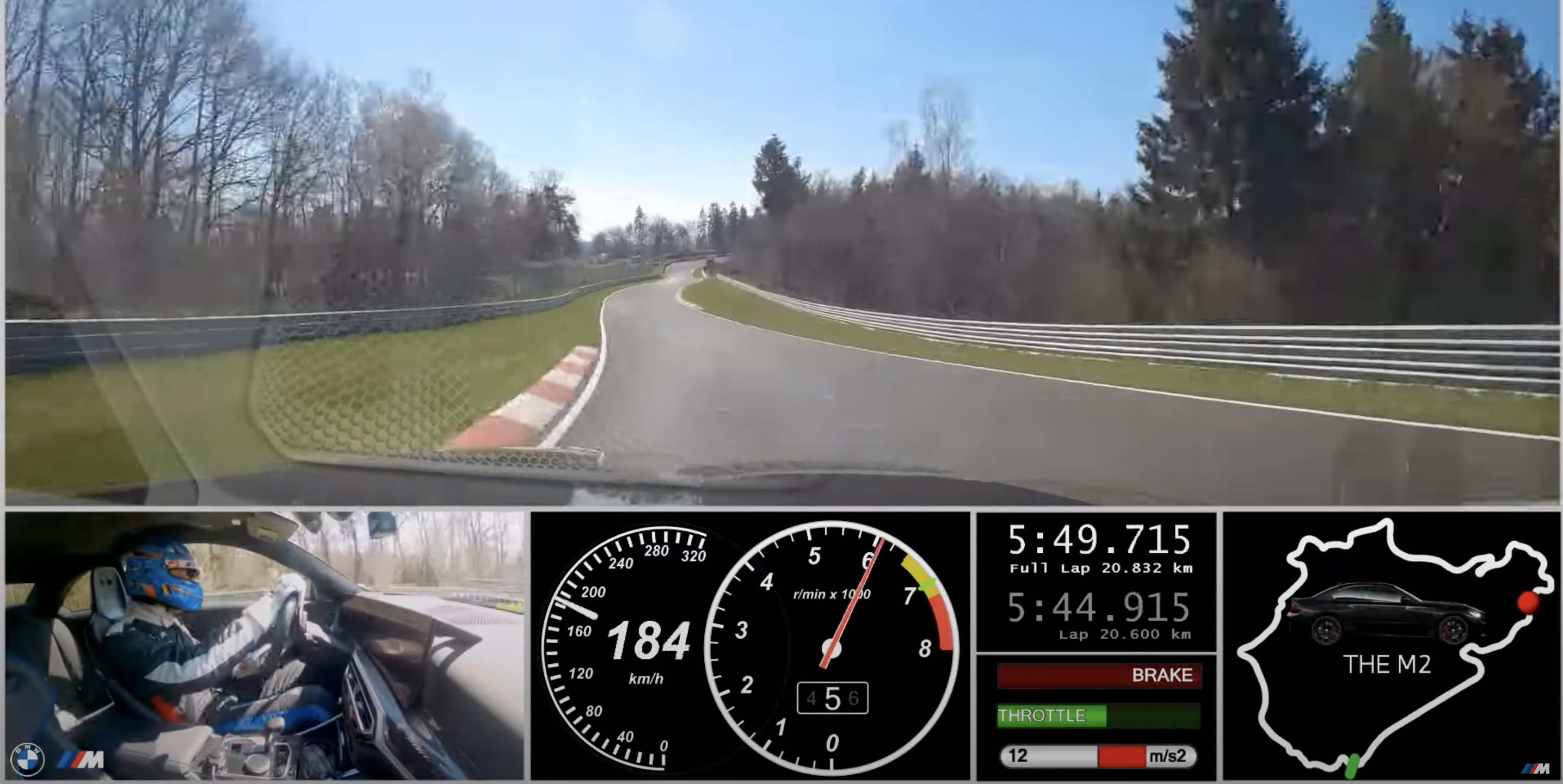 Watch the BMW M2 Crush Its Ring Lap