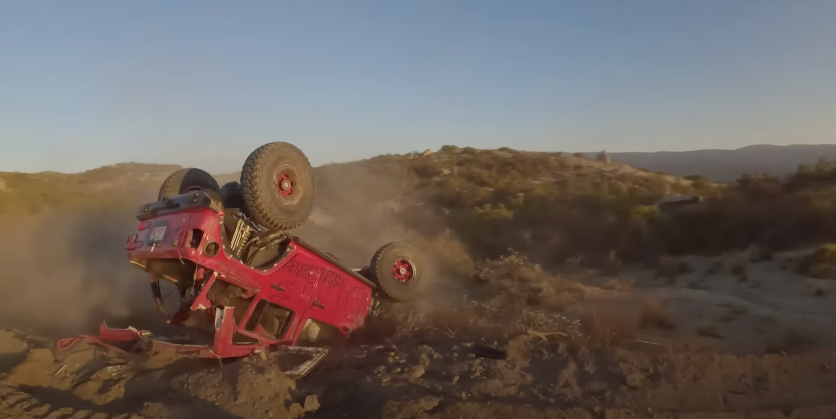 Watch a Hemi-Swapped Wrangler and a F-150 Raptor Get Mangled by Hoonigan's Off-Road Drag Race
