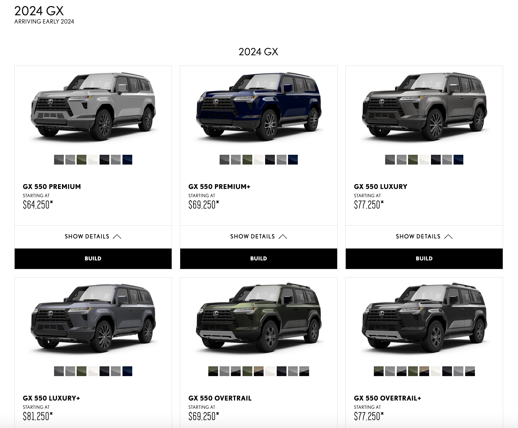 The Lexus GX 550 Configurator Is Full of Off-Road Parts