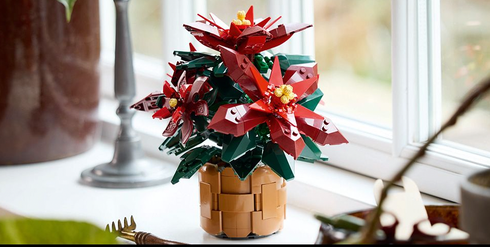 LEGO's Coveted Poinsettia Is Finally on Sale! Hurry, It Won't Last