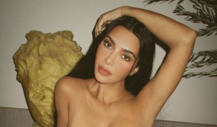 Kim Kardashian Celebrates Her B-Day in a Naked Illusion 