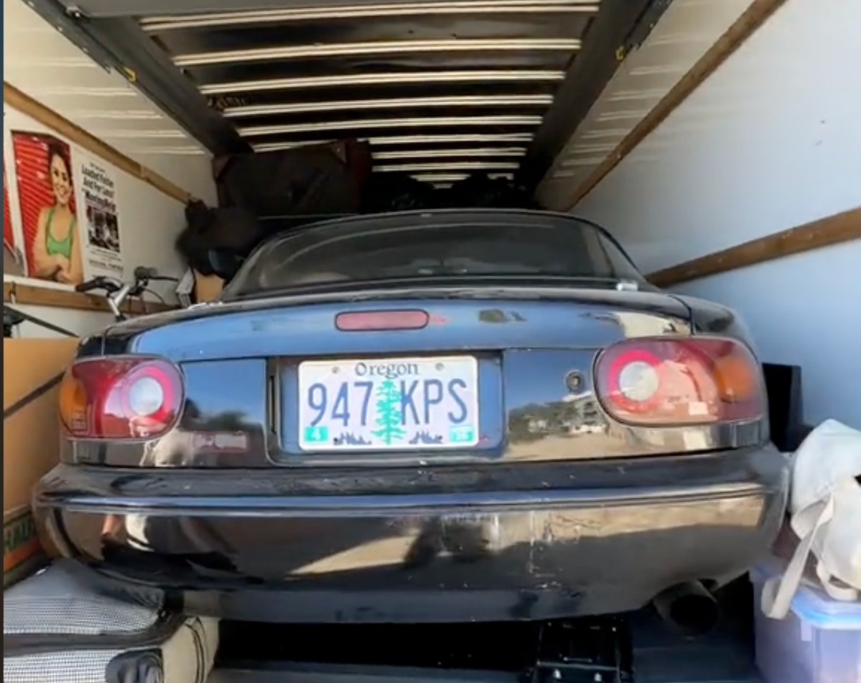 This Packing Genius Fit a Mazda Miata Inside a U-Haul