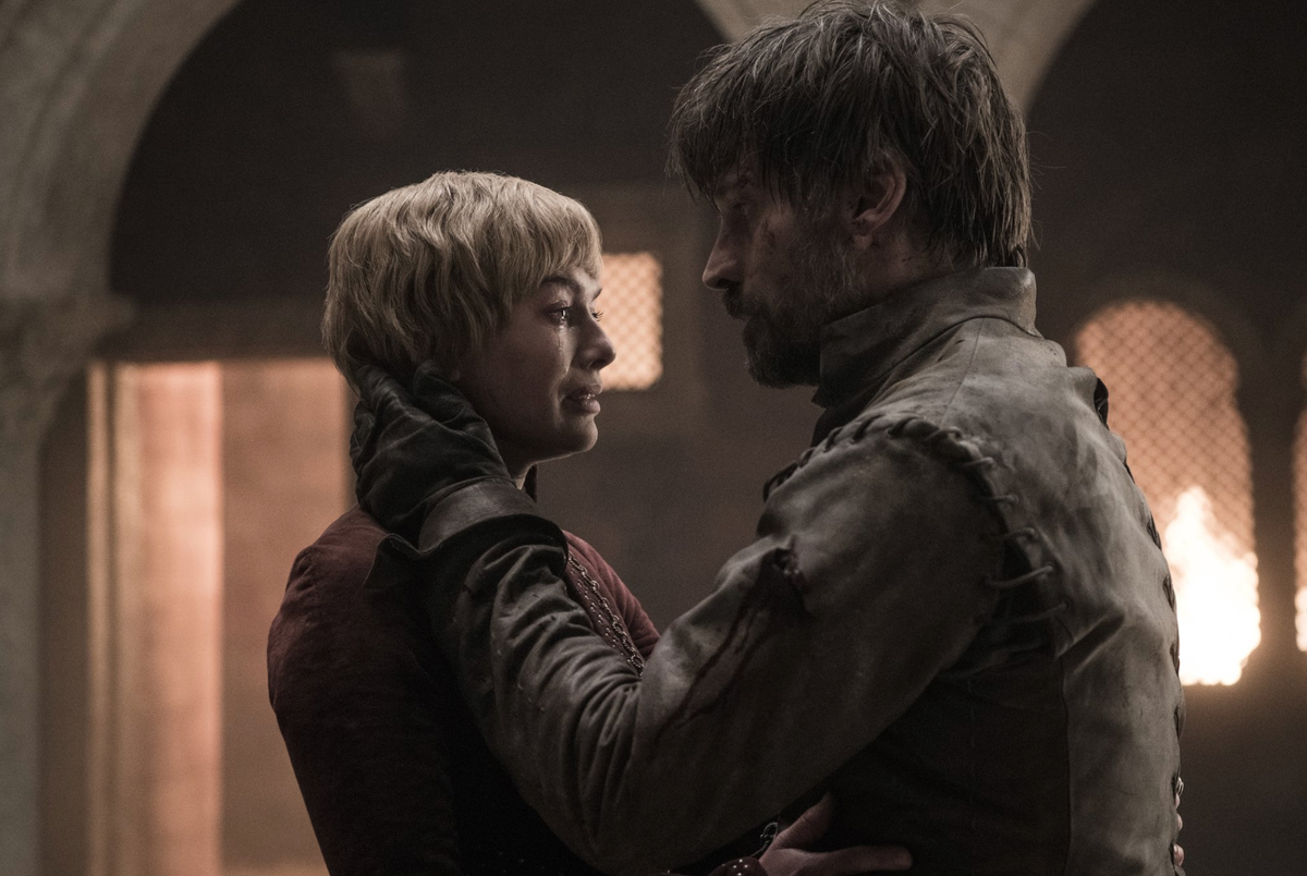 Jaime and Cersei Lannister final scene Game of Thrones