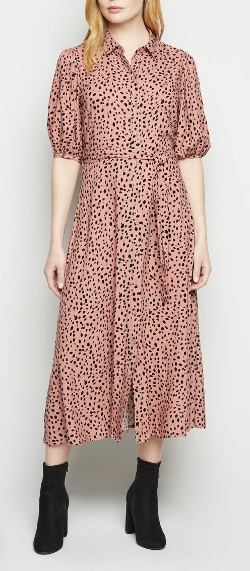tesco leopard print wrap dress
