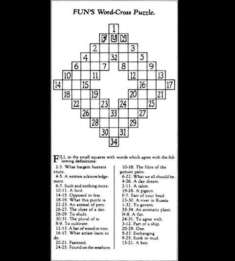 Dokter Archeologie Vallen Wie heeft de kruiswoordpuzzel uitgevonden?