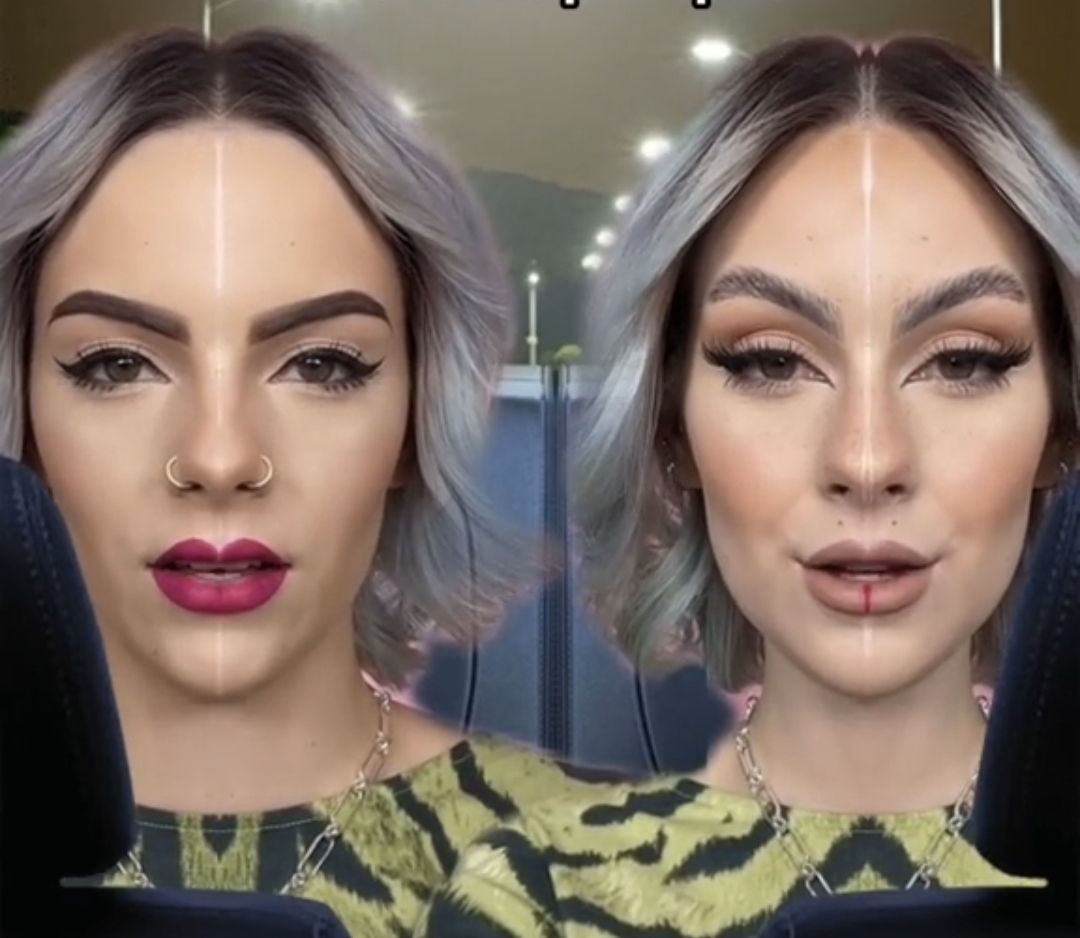Antes y ahora: el último reto viral de maquillaje de TikTok