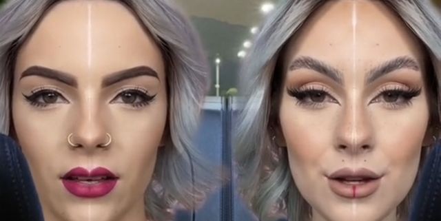Antes y ahora: el último reto viral de maquillaje de TikTok