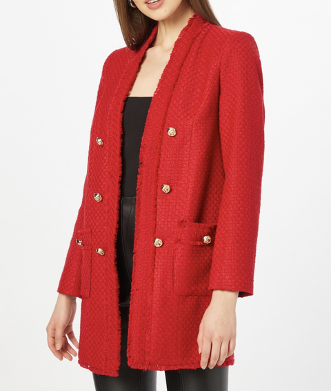 Junior in plaats daarvan Bourgondië Kate Middleton draagt een rode blazer van Zara in Kopenhagen
