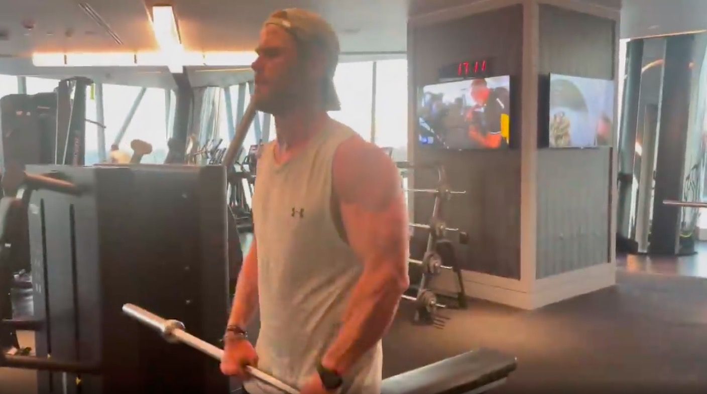Chris Hemsworth Challenged His Instagram Followers to Complete This "Monster" Barbell Complex