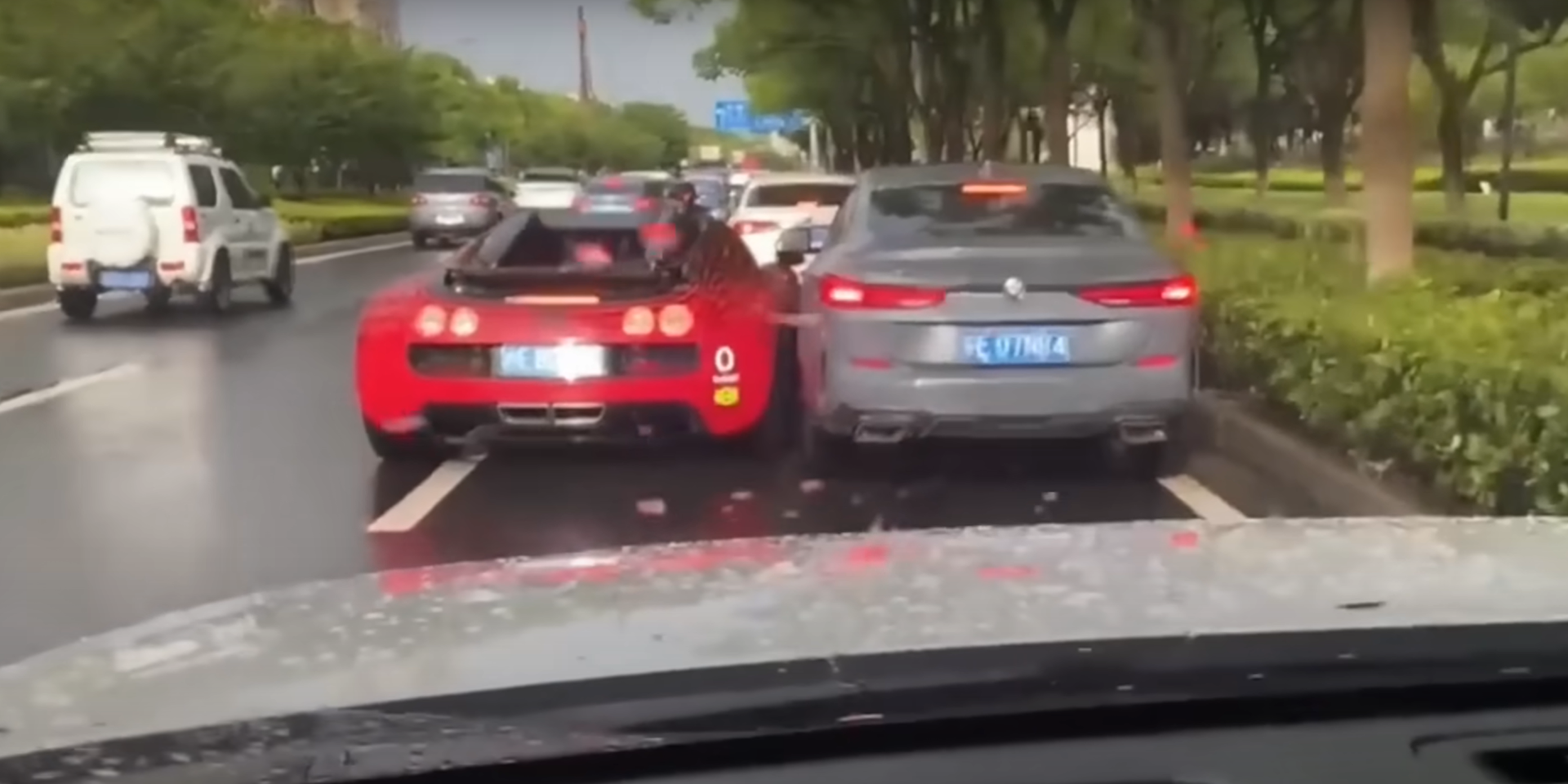 One-of-Two Bugatti Involved In Apparent Road-Rage Crash