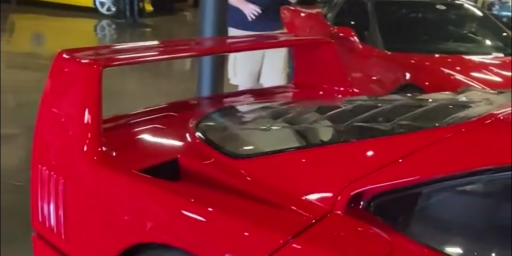 Ferrari F40 Driver Backs Into Pole With Artful Comedic Timing