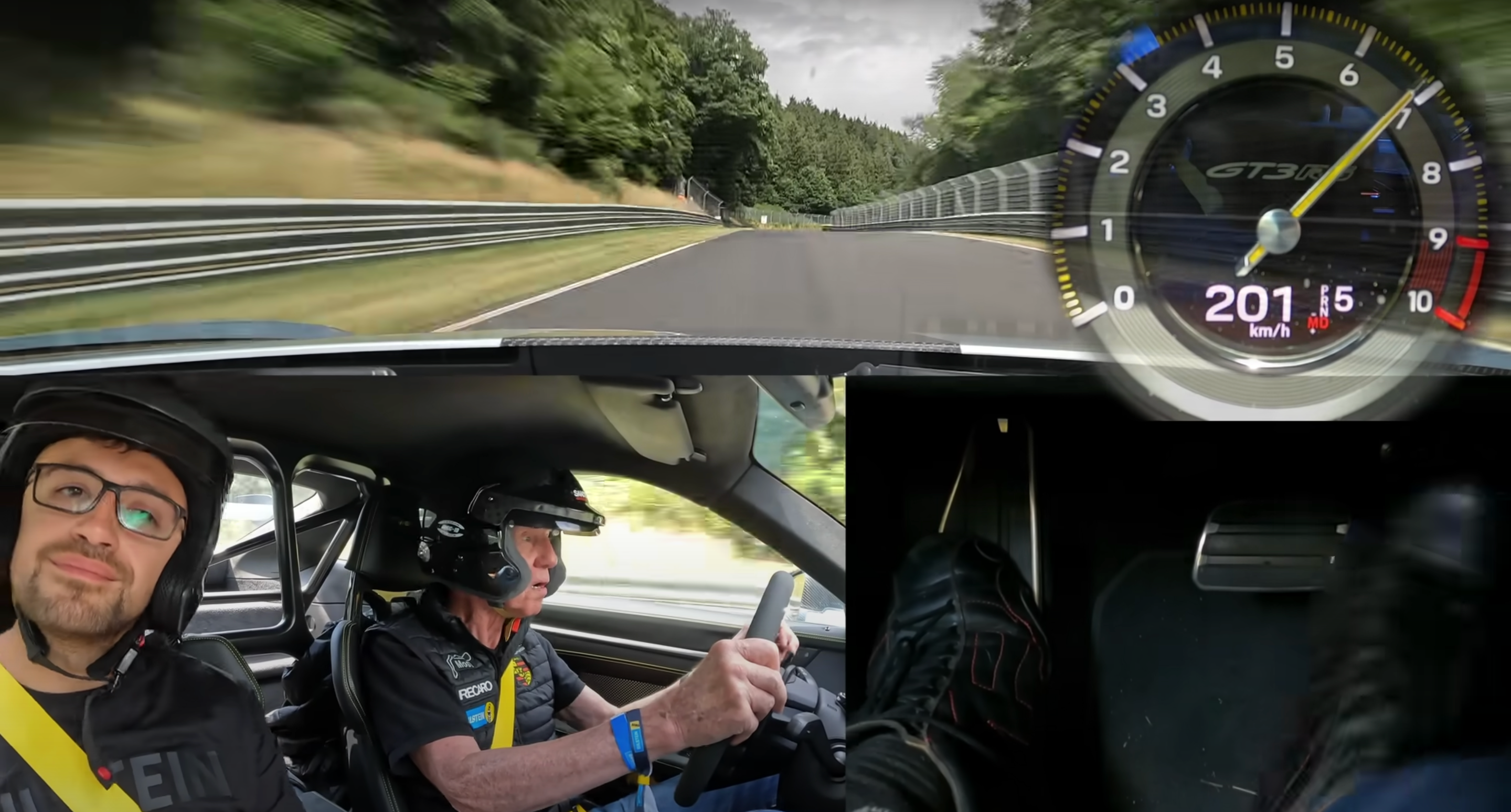 Watch Water Röhrl Take the New Porsche 911 GT3 RS Around the Nürburgring