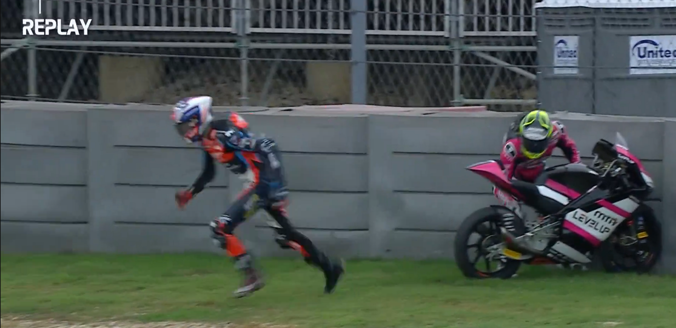 You Don't See This Everyday: MotoGP Rider Briefly Gets on Wrong Bike After Crash