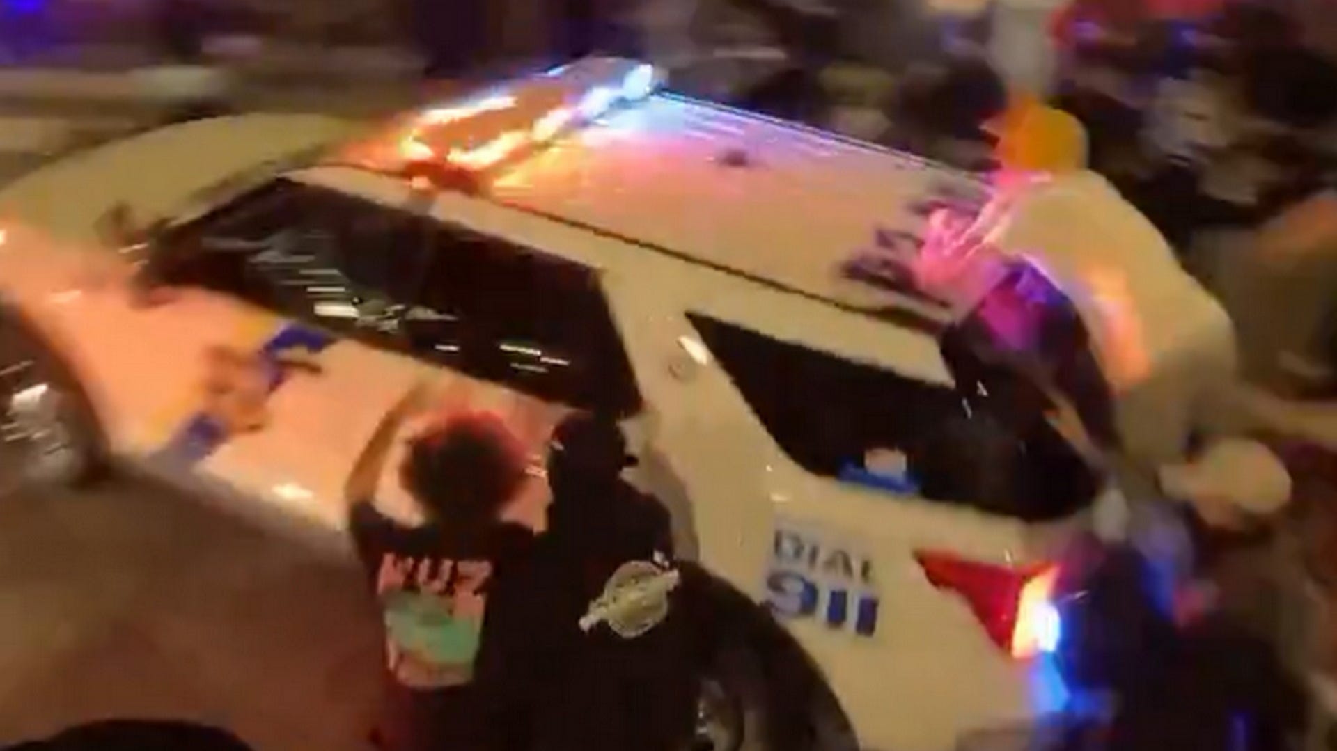 Philadelphia Car Meetups Lead to People Smashing Up Cop Cars