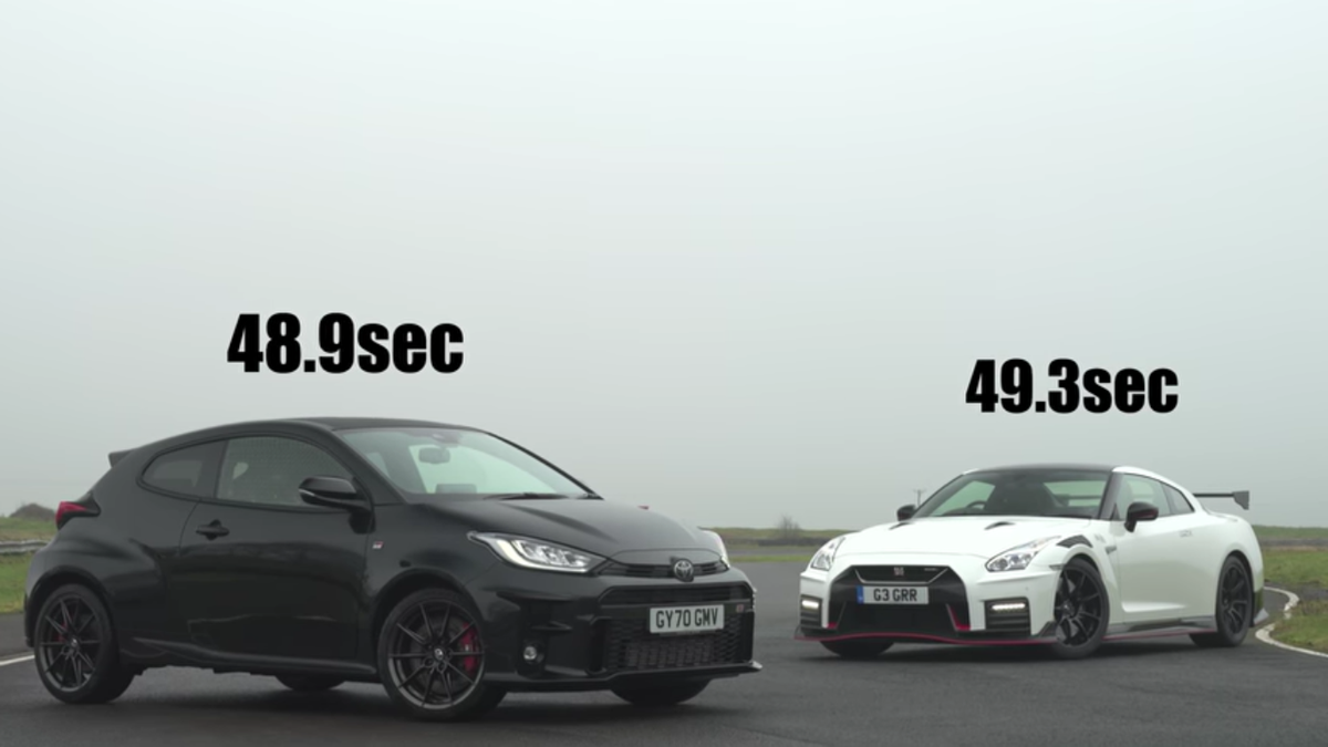 Watch A Gr Yaris Beat A Gt R Nismo On Track