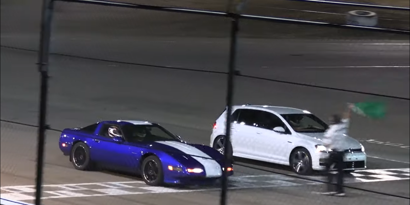 The Night a VW Golf R Dominated One Colorado Track's Circle Drags