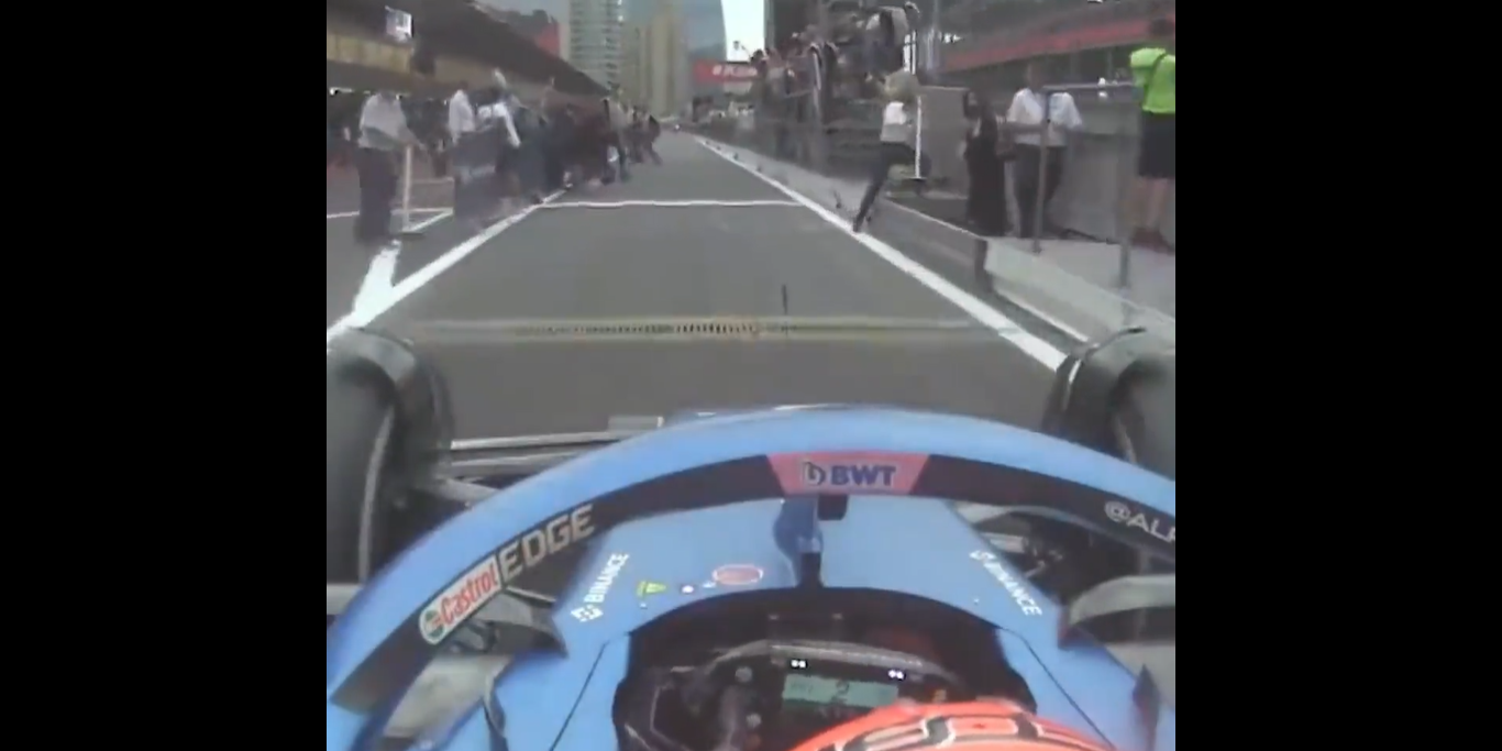 Esteban Ocon Nearly Hits Spectators During Final Pit Stop