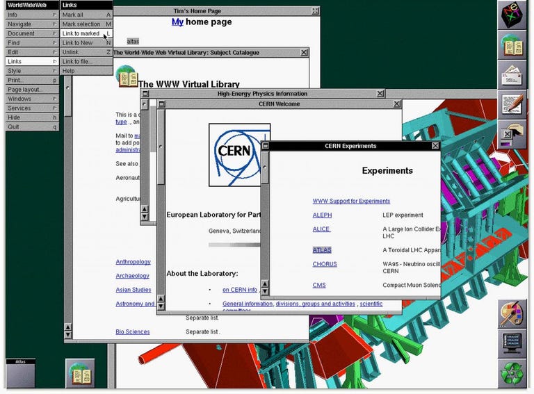 early internet web browser berners-lee cern