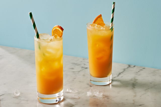Screwdriver cocktail screwdriver cocktail garnished with an orange slice