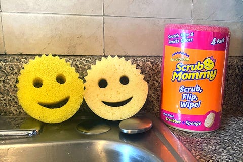 scrub daddy scrub mommy sponges by kitchen sink