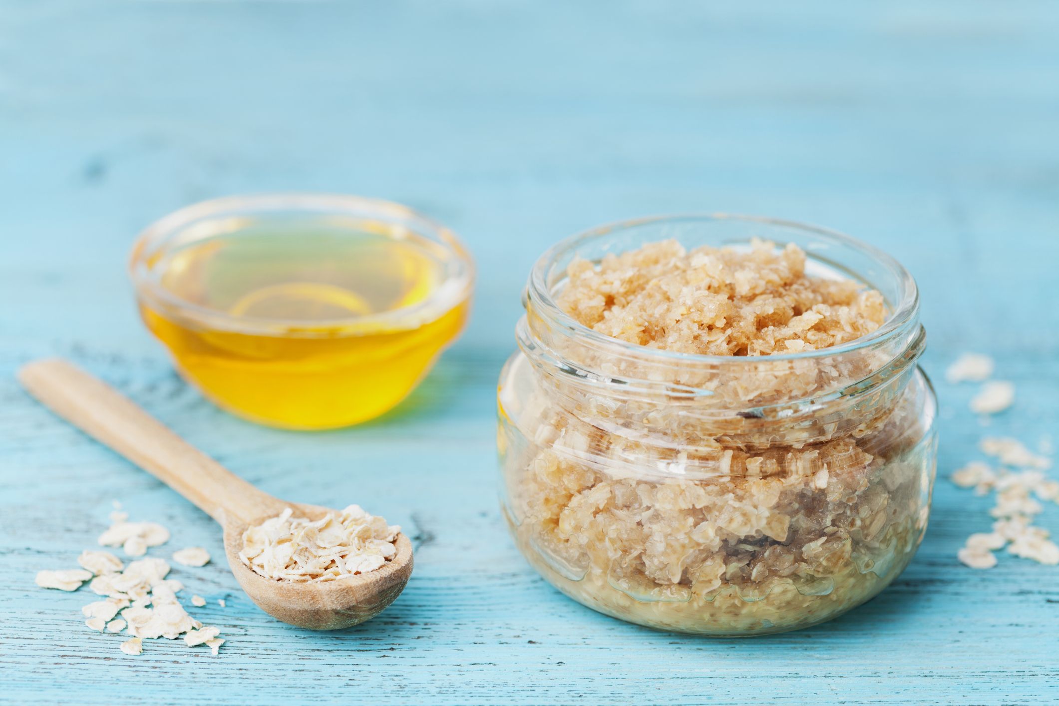 homemade almond and oatmeal facial scrubs Porn Photos