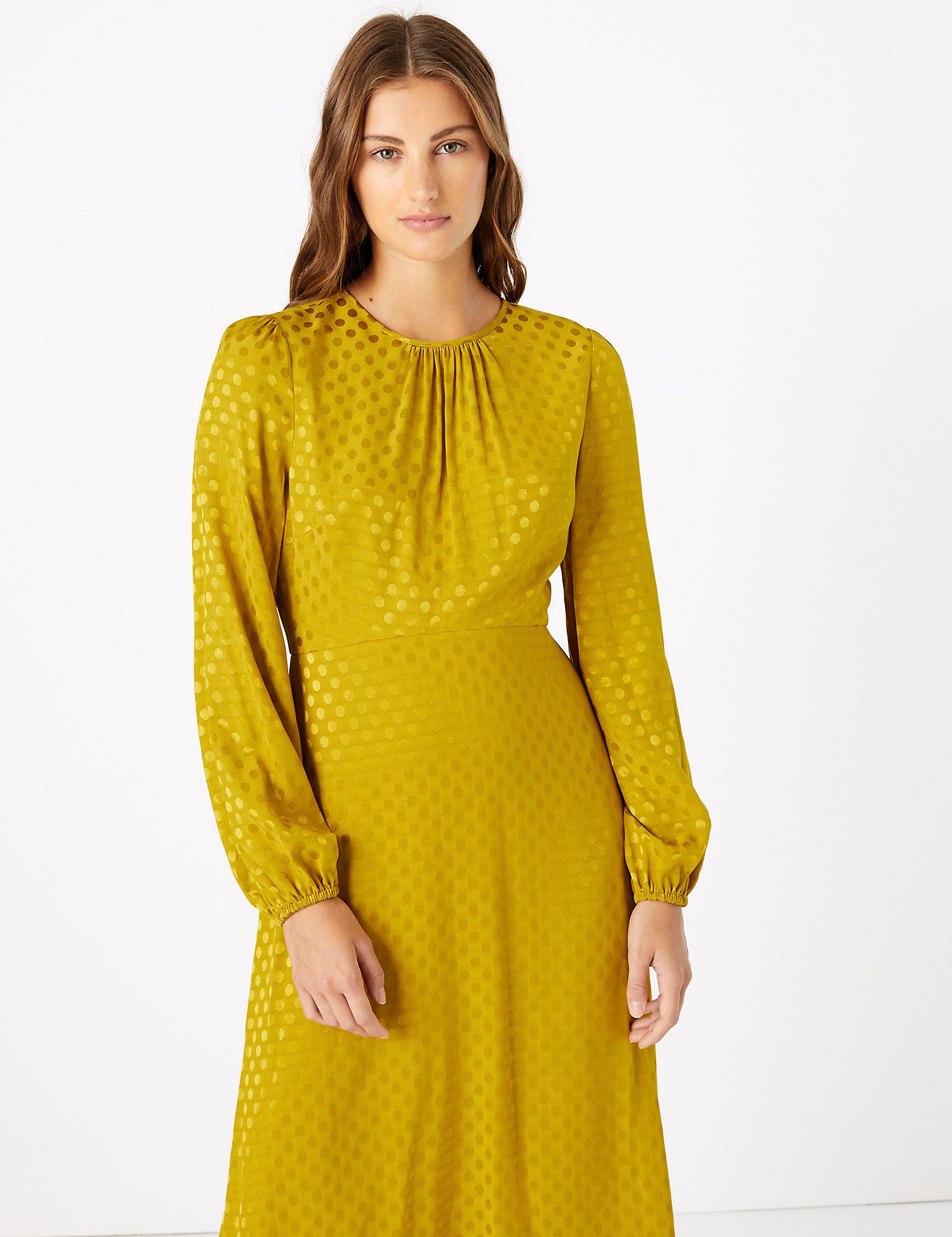 yellow dress m&s