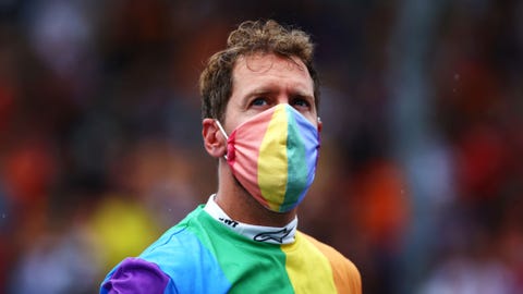 Vettel e Hamilton e i look arcobaleno per l'Lgbtq+ in Ungheria