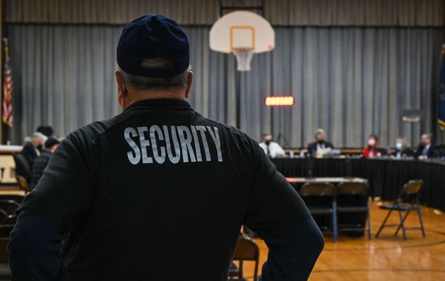 a pennsbury school district security guard observes a pennsbury school board meeting in levittown, pennsylvania on december 16, 2021   as joshua waldorf was running for a third term on the pennsbury school board in november, one particularly heated debate triggered a flood of vitriolic messages to his inbox    one of them urging him to shoot himself in a shift mirrored in cities across america, his local council overseeing schools in the leafy suburbs of philadelphia had unwittingly become a battleground in the politicized culture wars roiling the nationthe hateful messages aimed at waldorf were just one example of the flow of anonymous slurs and threats directed at him and fellow members of the nine seat board in past months    as their once studious meetings turned to angry shouting matches photo by kylie cooper  afp photo by kylie cooperafp via getty images