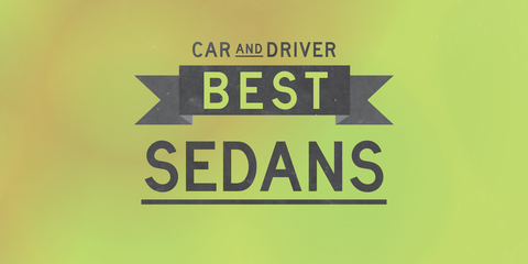 car and driver best sedans lead
