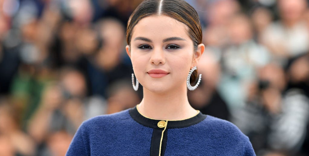 Selena Gomez Looks Incredible in a Navy Two-Piece at the Cannes Photocall for 'The Dead Don't Die'
