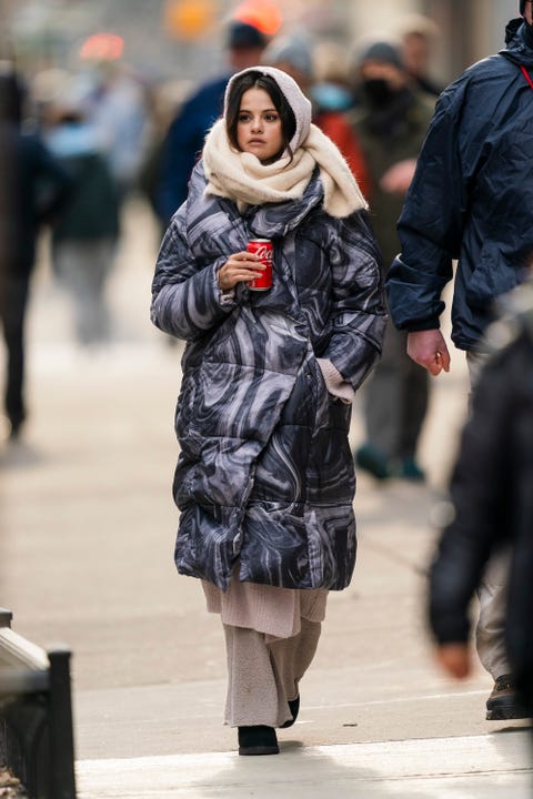 selena gomez in new york city on january 24, 2022