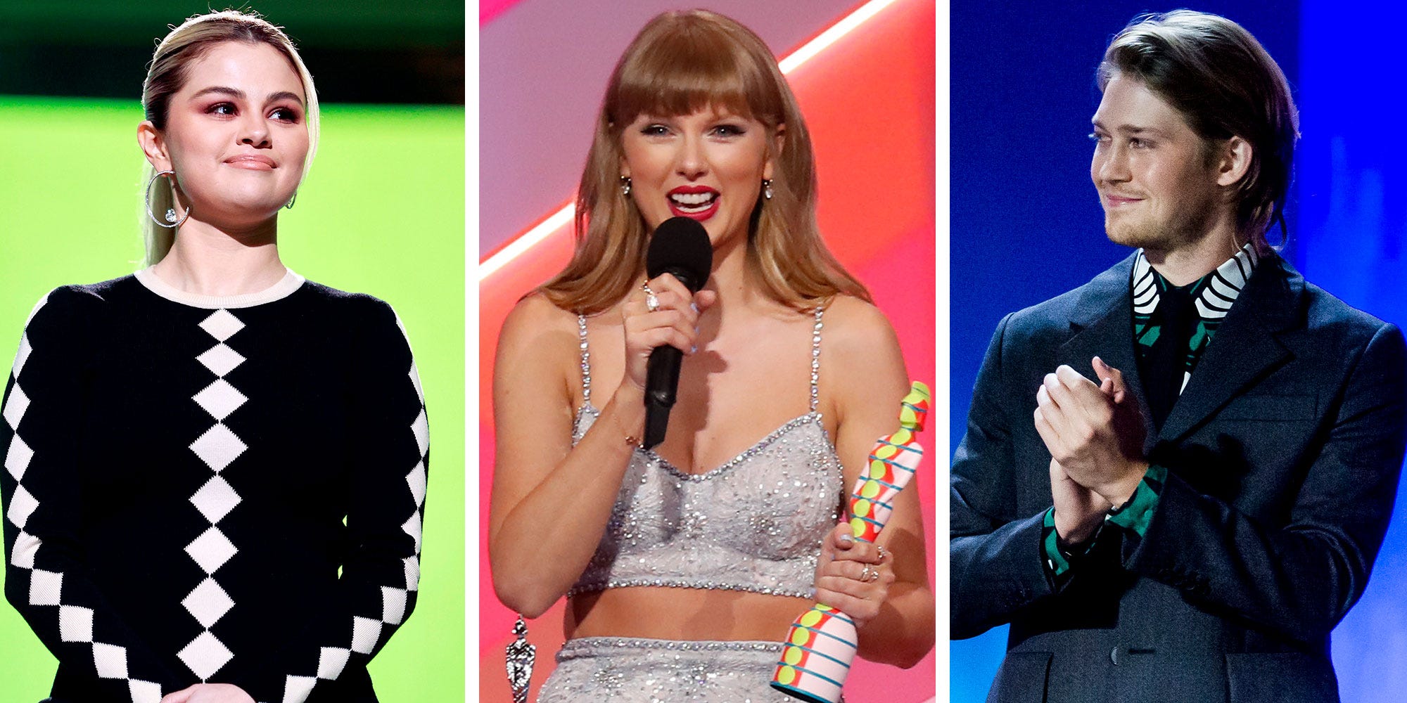 Taylor Swift Shouted Out Selena Gomez and Joe Alwyn in Candid BRIT Awards Speech