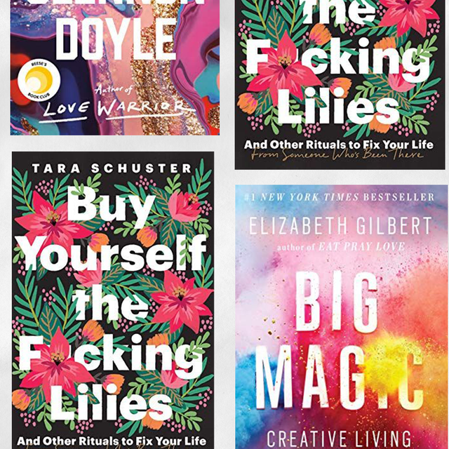 covers of glennon doyle 'untamed' and other self help books