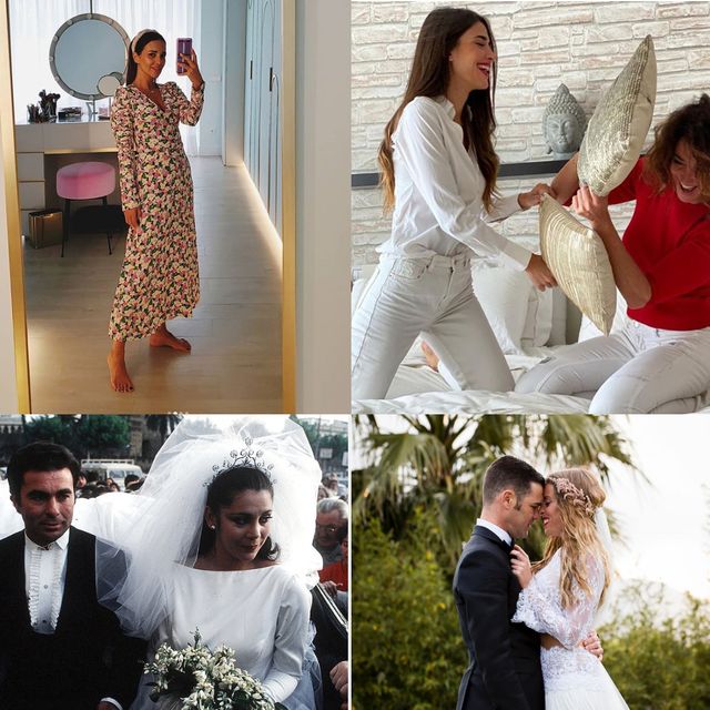 Photograph, Wedding dress, Bridal clothing, Dress, Collage, Ceremony, Bride, Fashion, Wedding, Photography, 