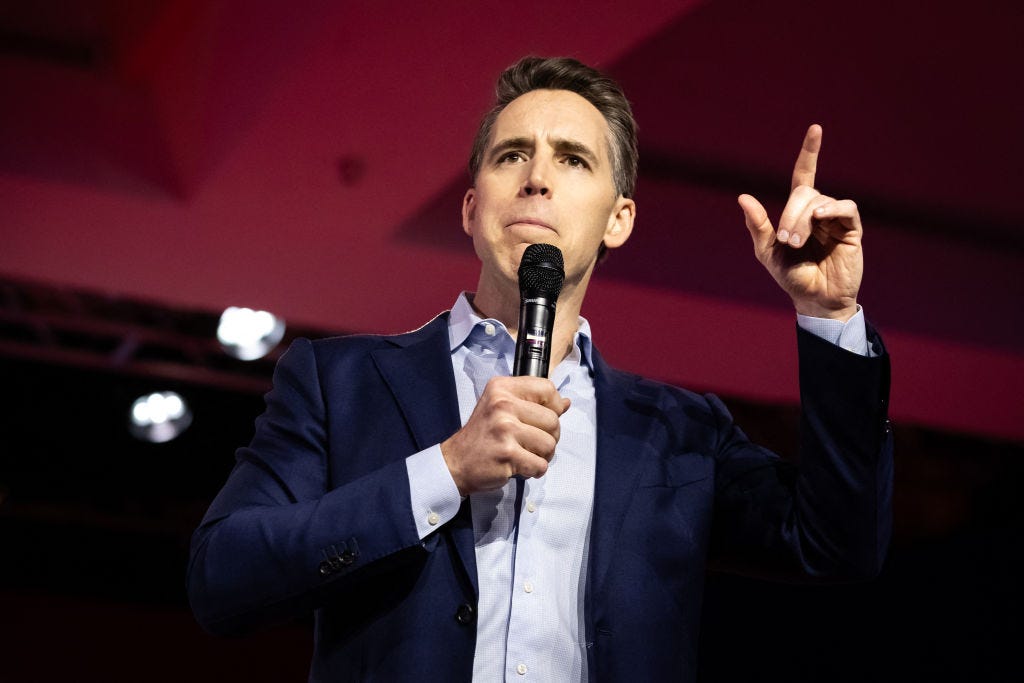 Diving (Way Too) Deep Into Josh Hawley's National Conservatism Conference Speech