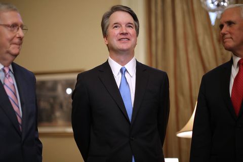 Supreme Court Nominee Brett Kavanaugh Meets With VP Pence And Sen. McConnell