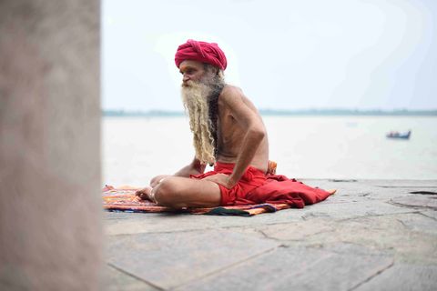 Red, Turban, Sitting, Pink, Headgear, Temple, Photography, Vacation, Leisure, Flesh, 