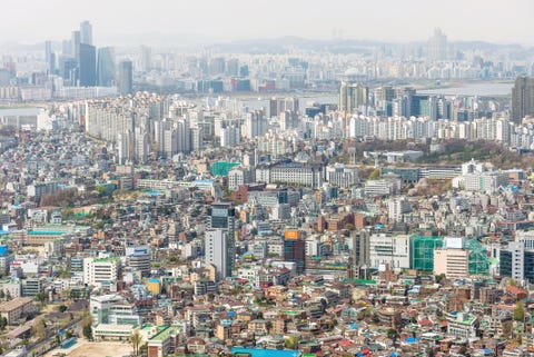 Seoul cityscape, South Korea, Asia