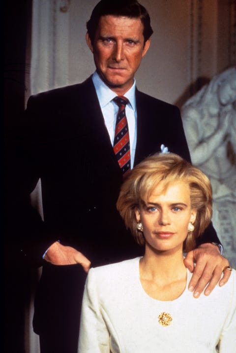 david threlfall as prince charles and serena scott thomas as princess diana in diana her true story