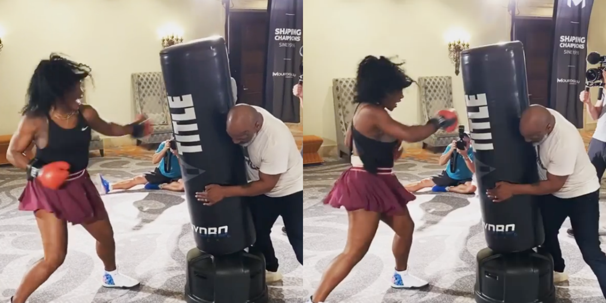 This Video Of Serena Williams Boxing With Mike Tyson Is Powering Us Through The Holidays 