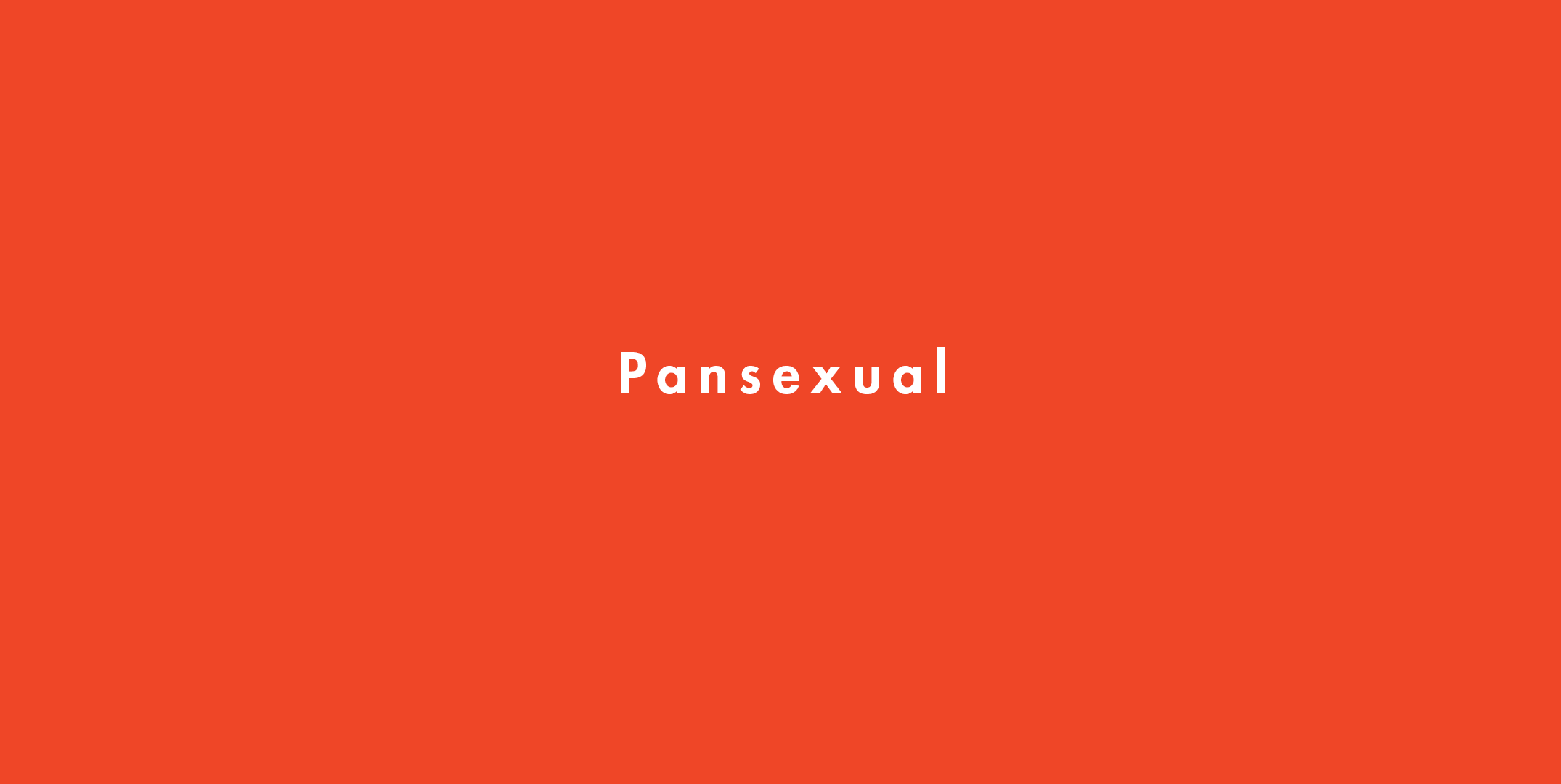 Pansexual mean
