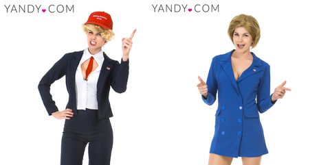 Sexy Donald Trump and Hillary Clinton Halloween costumes