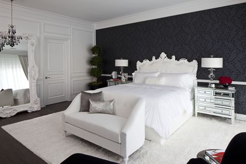36 black & white bedrooms - photos and ideas for bedrooms