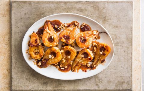 Roasted Pears with Cider-Caramel Sauce
