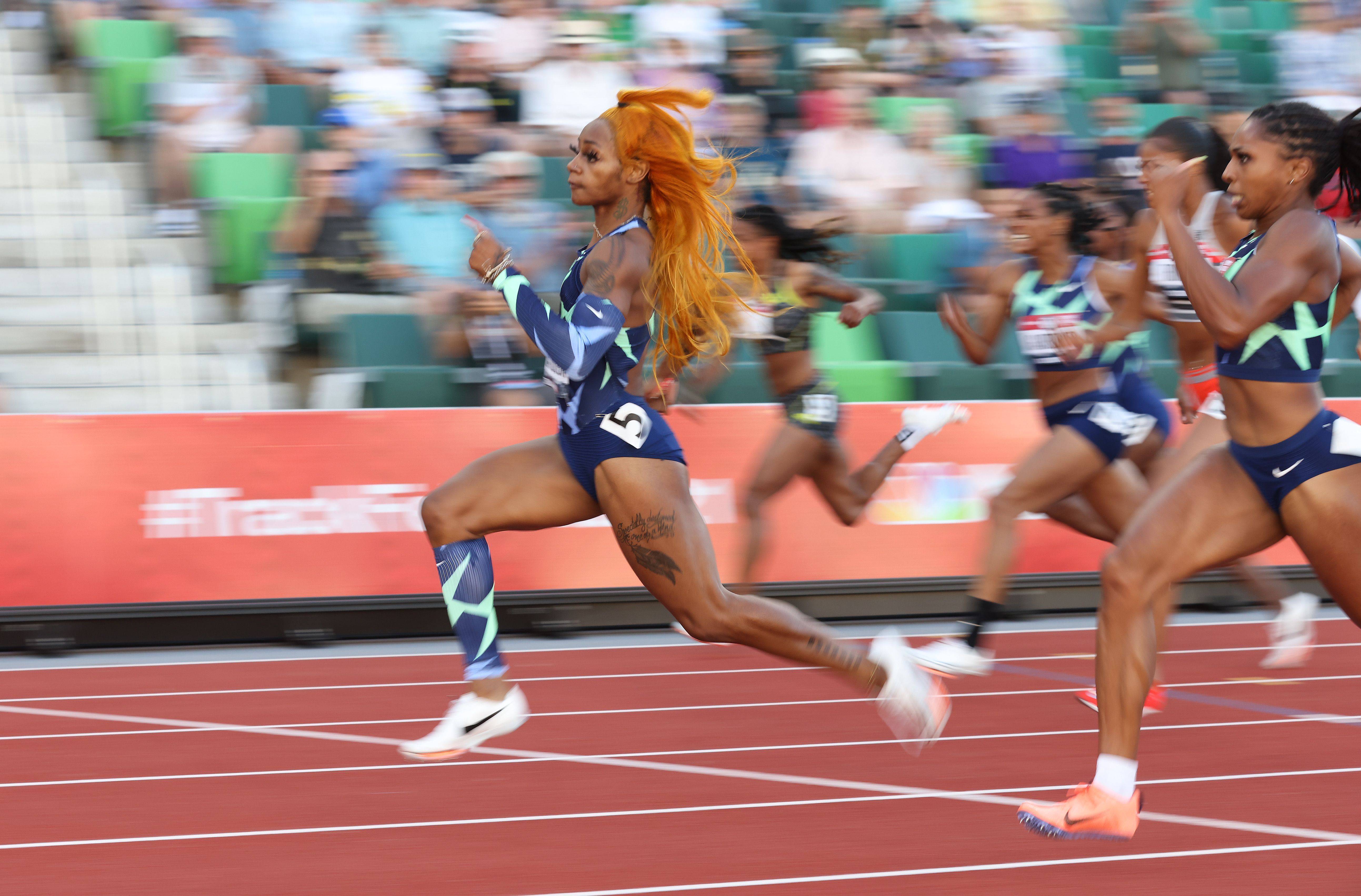 That s amazing she run. Shacarri Richardson. Sha carri Richardson,. Wee Sports.