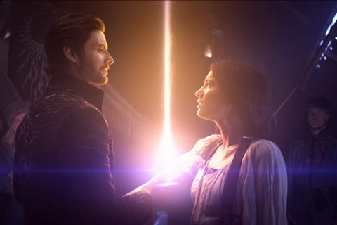 shadow and bone l to r ben barnes as general darkling kirigan and jessie mei li as alina starkov in shadow and bone cr courtesy of netflix Â© 2021