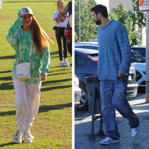 shakira y gerard piqué, tenso reencuentro